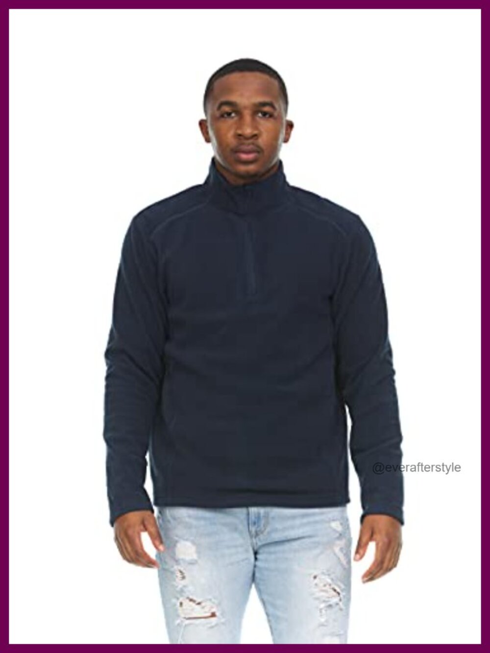 Quarter Zip Performance Polar Fleece Pullover Sweatshirt